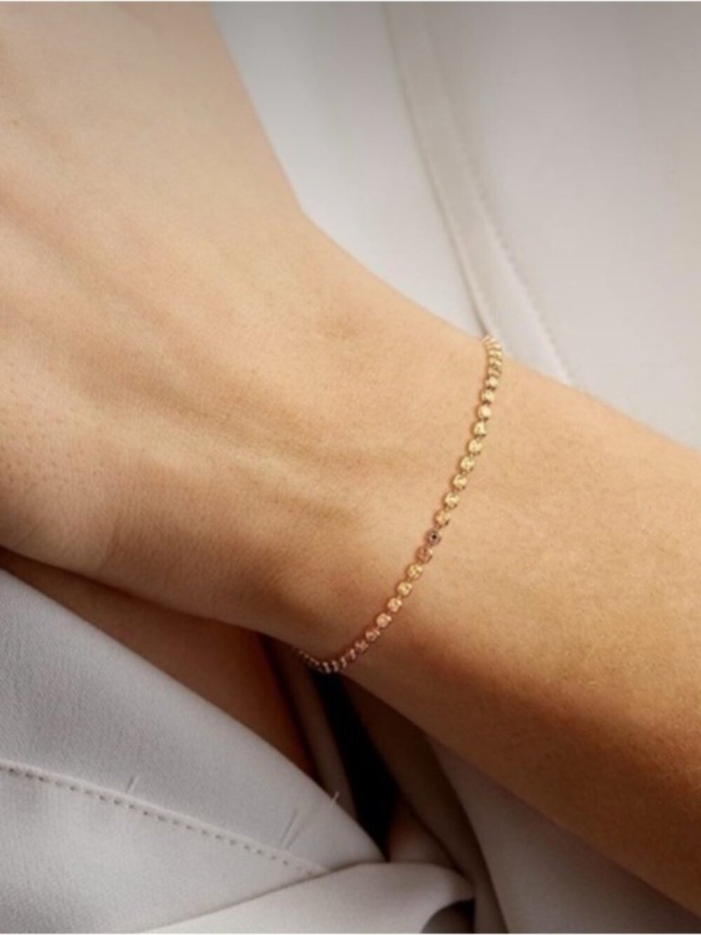 18k Gold Plated Beaded Bracelet